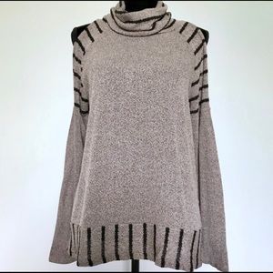 Hummingbird cold shoulder sweater